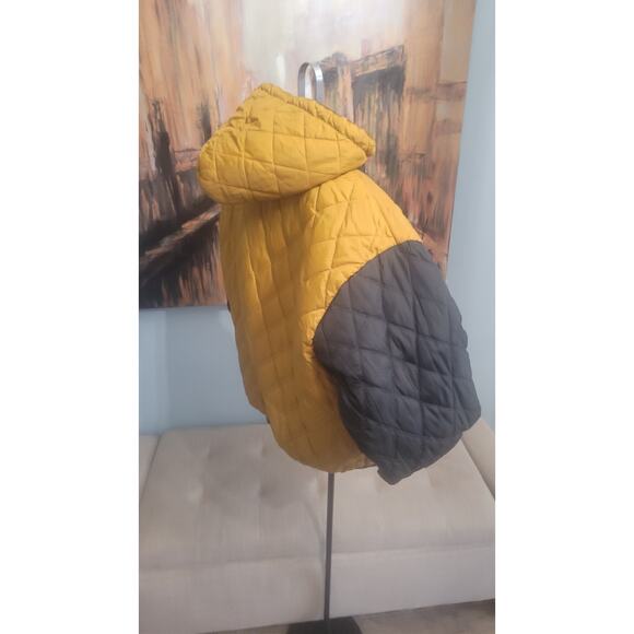 Vintage Aberdeen Reversible Bomber Jacket M Black/Gold Quilted 80s 90s... - Picture 9 of 10